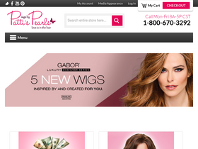 'wigsbypattispearls.com' screenshot
