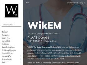 'wikem.org' screenshot