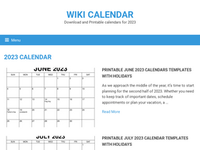 'wiki-calendar.com' screenshot
