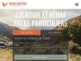 'wikicampers.fr' screenshot