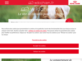 'wikichien.fr' screenshot