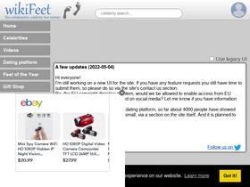 'wikifeet.com' screenshot