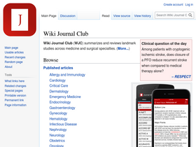 'wikijournalclub.org' screenshot