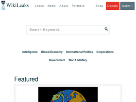 'wikileaks.org' screenshot