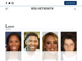 'wikinetworth.com' screenshot