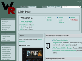 'wikiraider.com' screenshot