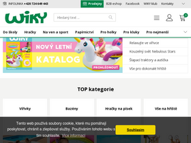 'wikyhracky.cz' screenshot