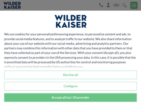 'wilderkaiser.info' screenshot