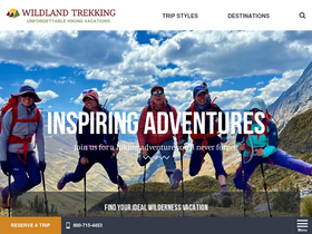 'wildlandtrekking.com' screenshot