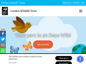 'wildlondon.org.uk' screenshot