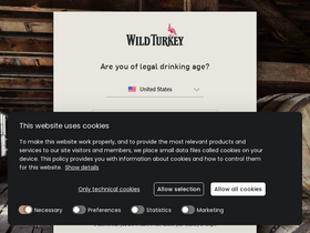 'wildturkeybourbon.com' screenshot