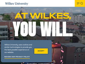 'wilkes.edu' screenshot