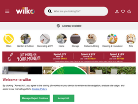 'wilko.com' screenshot