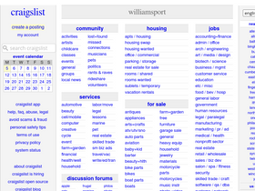williamsport.craigslist.org Competitors & Alternative Sites Like ...