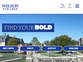 'wilson.edu' screenshot