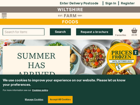 'wiltshirefarmfoods.com' screenshot