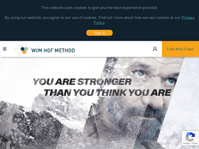 'wimhofmethod.com' screenshot