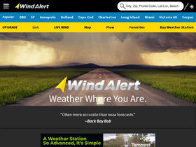 'windalert.com' screenshot