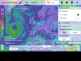 'windfinder.com' screenshot