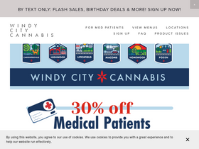 'windycitycannabis.com' screenshot