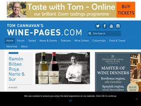 'wine-pages.com' screenshot