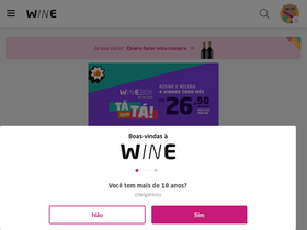 'newoutlet.wine.com.br' screenshot