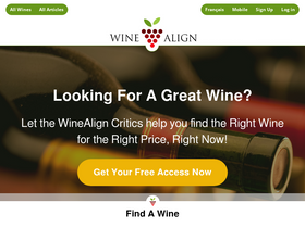 'winealign.com' screenshot