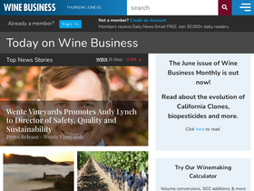 'winebusiness.com' screenshot