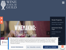 'winescholarguild.org' screenshot
