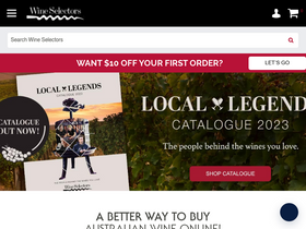 'wineselectors.com.au' screenshot