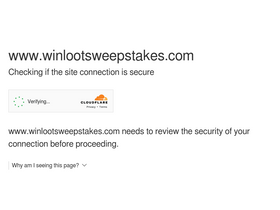 'winlootsweepstakes.com' screenshot