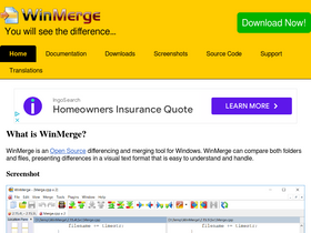 'winmerge.org' screenshot