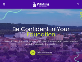 'winona.edu' screenshot