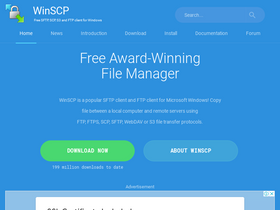 'winscp.net' screenshot
