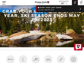 'winterparkresort.com' screenshot