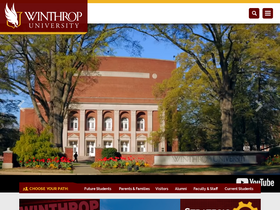 'winthrop.edu' screenshot