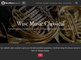 'wisemusicclassical.com' screenshot