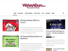 'wishesalbum.com' screenshot