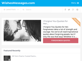 'wishesmessages.com' screenshot