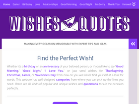 'wishesquotes.com' screenshot