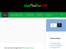 'wishthisyear.com' screenshot