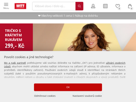 'witt-international.cz' screenshot