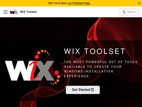 'wixtoolset.org' screenshot