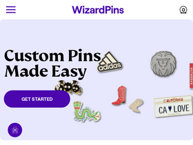 'wizardpins.com' screenshot