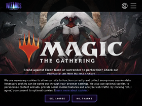 'wizards.com' screenshot