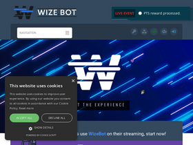 'wizebot.tv' screenshot