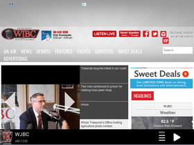 'wjbc.com' screenshot