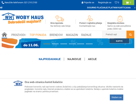'wobyhaus.co.rs' screenshot