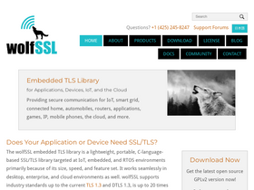'wolfssl.com' screenshot