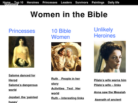 'womeninthebible.net' screenshot